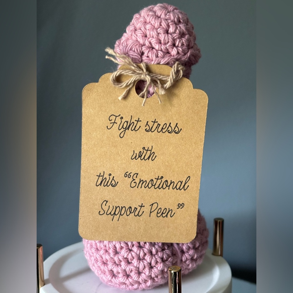 Handmade Crochet Emotional Support Peen